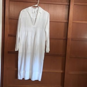 Amina Rubinacci White Linen long dress